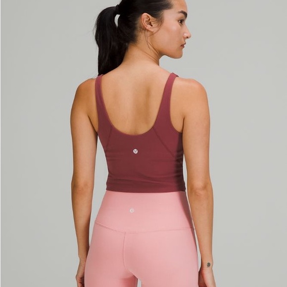 Lululemon Align Cropped Tank Mulled Wine Size 8 - Picture 4 of 10